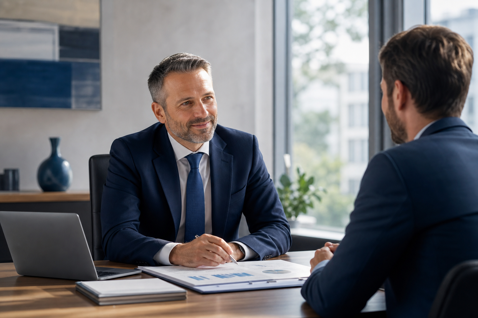 Business Banker in Professional Setting