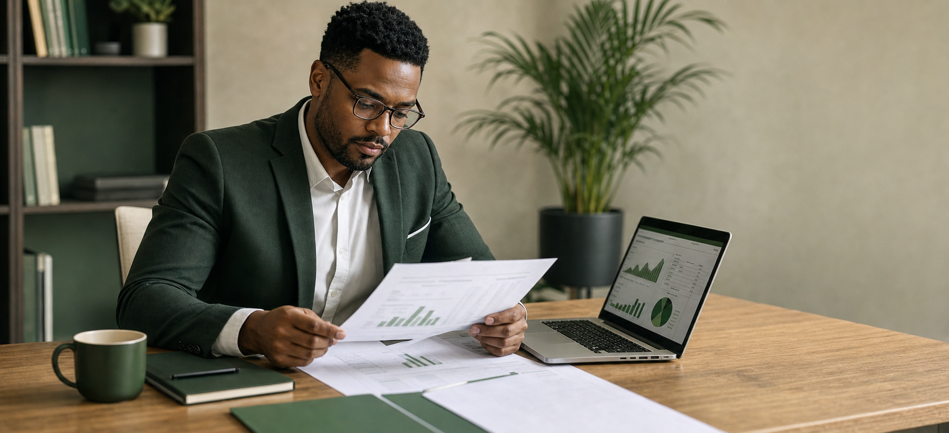 Finance Professional Analyzing Cash Flow Dashboard-1