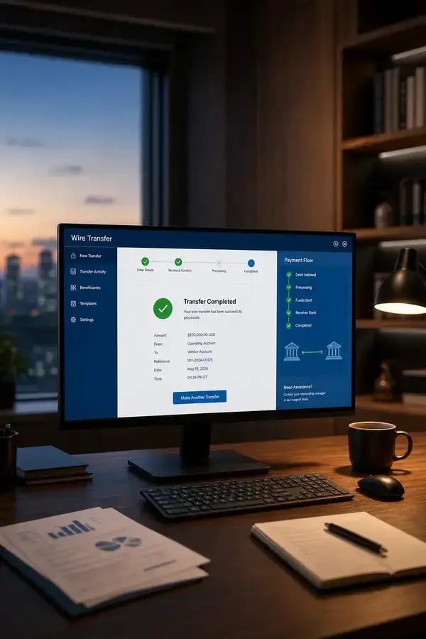 Wire Transfer Computer Interface-1-1