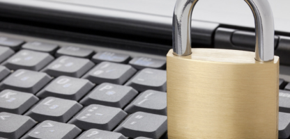 Lock on computer keyboard.